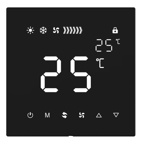 Full Screen Touch Thermostat