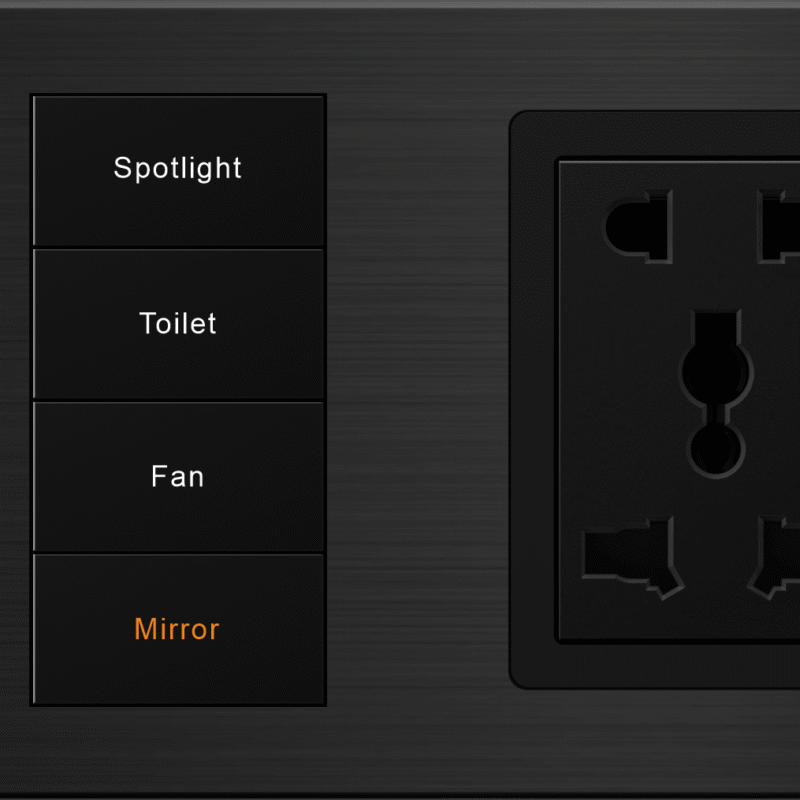 DK4 – 4 Gang 8 Switches / 2 PIN, 3 Pin Universal Socket with Dual USB
