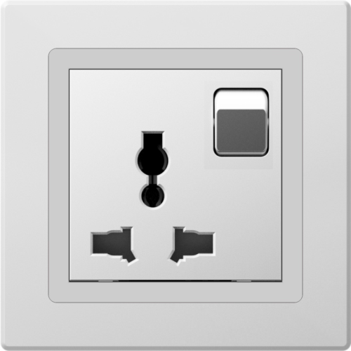 DK4 3 pin Universal Socket with Switch
