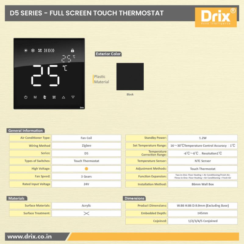 Full Screen Touch Thermostat - Image 2