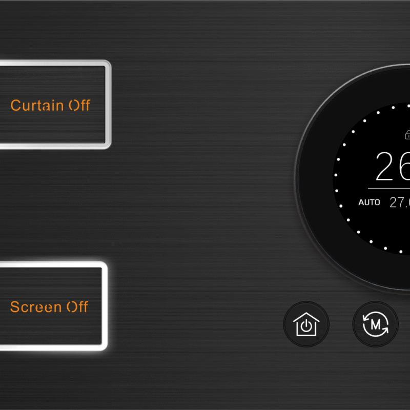 2 Gang 4 switch + Thermostat